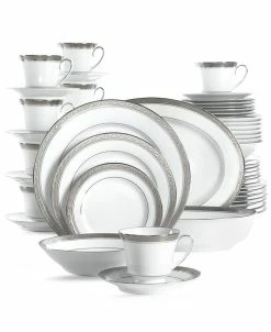 Noritake Crestwood Platinum 50-Pc. Set, Service For 8