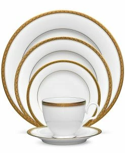 Noritake Charlotta Gold 5 Piece Place Setting