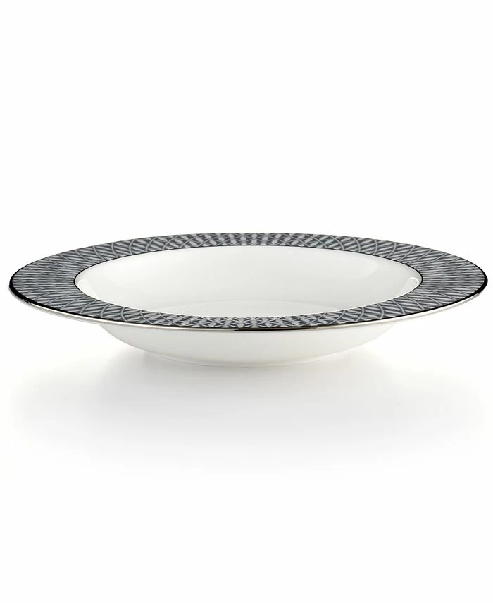 Kate Spade New York Mercer Drive Platinum Rim Soup Bowl 3 Kate Spade New York Mercer Drive Platinum Rim Soup Bowl