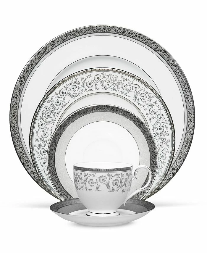 Noritake Summit Platinum 5 Pc Place Setting 3 Noritake Summit Platinum 5 Pc Place Setting