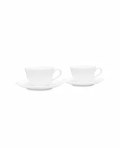 Noritake Cher Blanc Cup & Saucer Set/2 ,