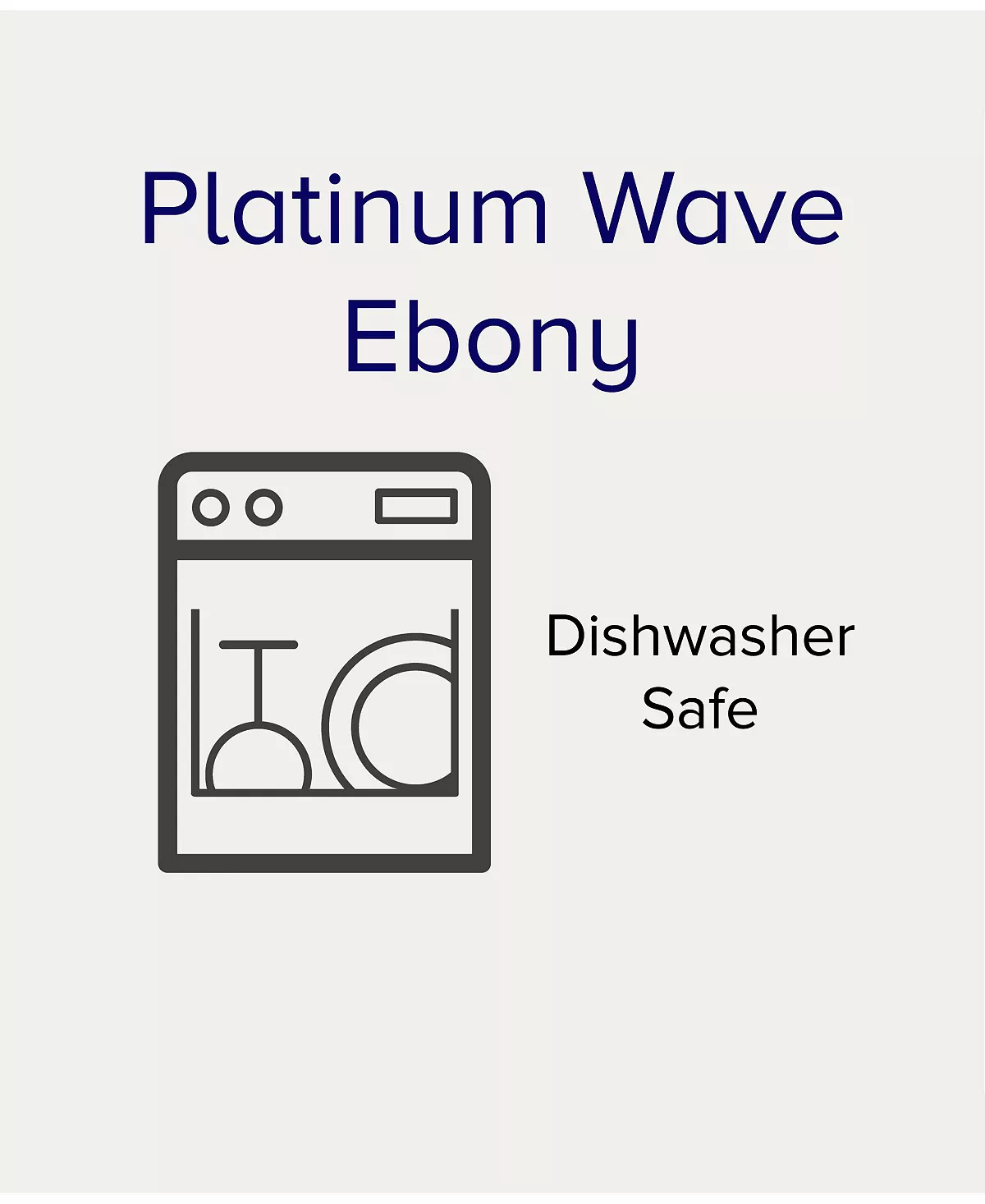 Noritake Platinum Wave Ebony 5 Pc Round Place Setting 4 Noritake Platinum Wave Ebony 5 Pc Round Place Setting - Image 2