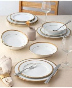 Noritake Charlotta Gold 12 Pc Dinnerware Set -Noritake Shop 18719702 fpx