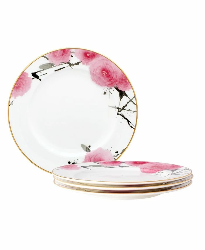 Noritake Yae Set Of 4 Salad Plates, 8-1/2 3 Noritake Yae Set Of 4 Salad Plates, 8-1/2