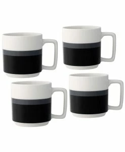 Noritake ColorStax Stripe Mugs, Set Of 4