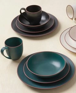 Namb&eacute; Taos Place Setting Jade, Dinner Plate, Accent Plate, Soup Or Cereal Bowl, Mug Set, 4 Piece -Noritake Shop 22204321 fpx