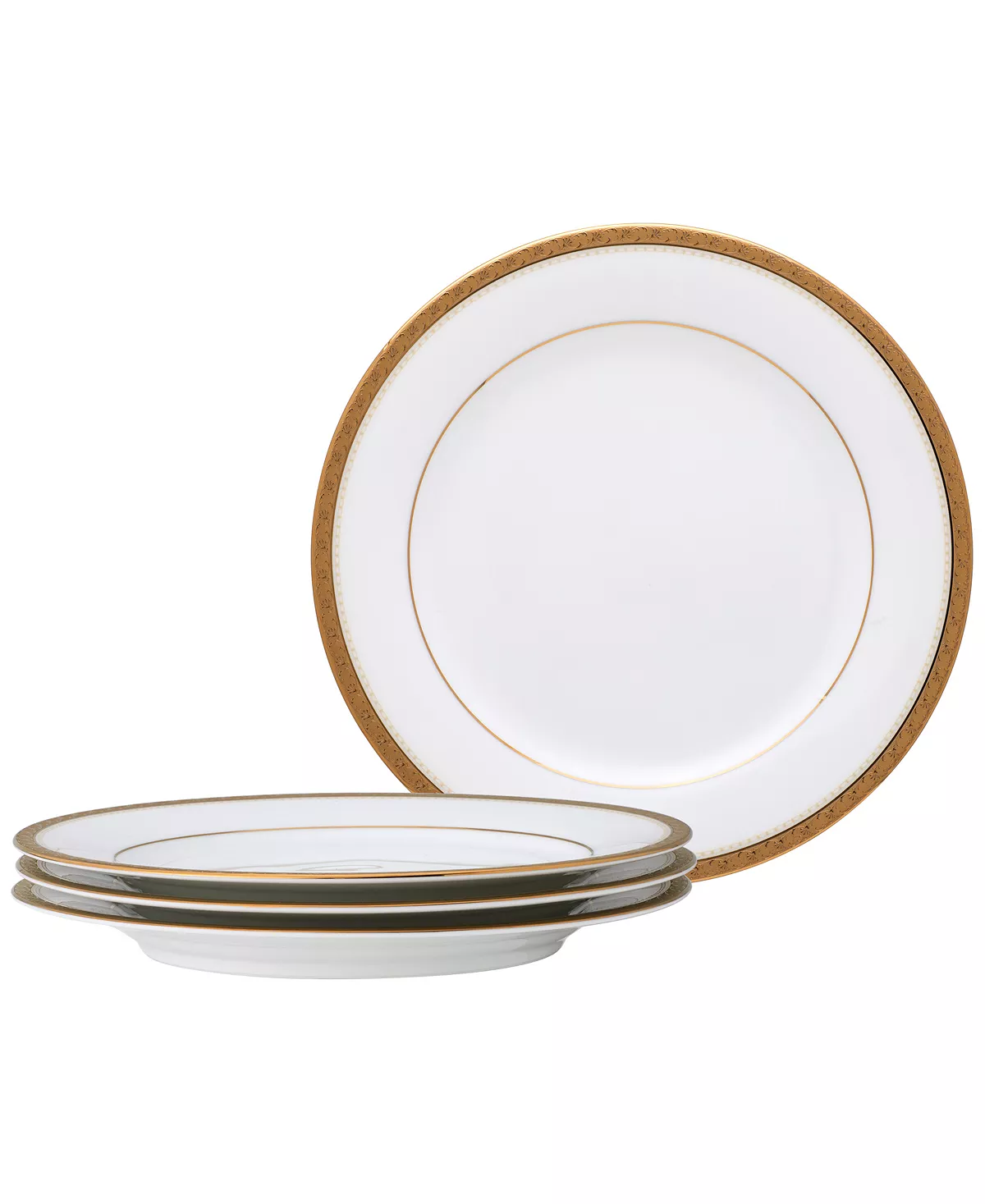 Noritake Charlotta Gold Set Of 4 Salad Plates, Service For 4 4 Noritake Charlotta Gold Set Of 4 Salad Plates, Service For 4 - Image 2