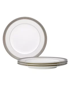 Noritake Odessa Platinum Set Of 4 Salad Plates, Service For 4