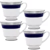 Noritake Crestwood Cobalt Platinum Set Of 4 Cups, Service For 4 1 Noritake Crestwood Cobalt Platinum Set Of 4 Cups, Service For 4 -Noritake Shop 22712492 fpx