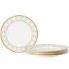 Noritake Trefolio Gold Set Of 4 Bread Butter And Appetizer Plates, Service For 4 -Noritake Shop 22712902 fpx