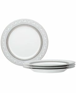 Noritake Crestwood Platinum Set Of 4 Accent Plates, Service For 4