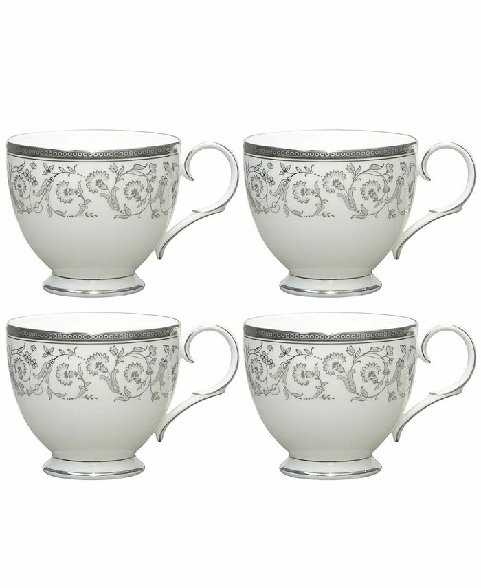 Noritake Summit Platinum Set Of 4 Cups, Service For 4 3 Noritake Summit Platinum Set Of 4 Cups, Service For 4