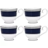 Noritake Odessa Cobalt Platinum Set Of 4 Cups, Service For 4 -Noritake Shop 22713202 fpx