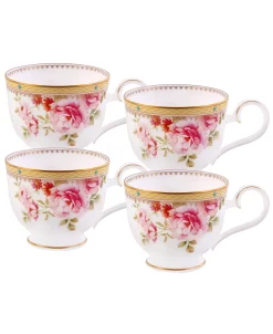 Noritake Hertford Set Of 4 Cups, Service For 4