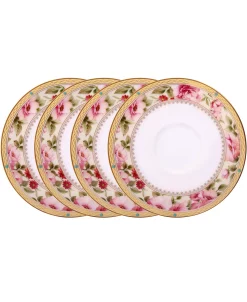 Noritake Hertford Set Of 4 Saucers, Service For 4