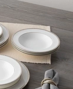 Noritake Rochelle Platinum Set Of 4 Soup Bowls, Service For 4 -Noritake Shop 22737019 fpx