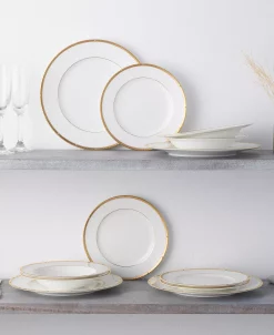 Noritake Rochelle Gold Set Of 4 Salad Plates, Service For 4 -Noritake Shop 22737045 fpx