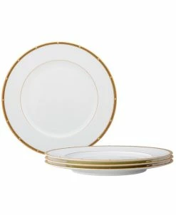 Noritake Rochelle Gold Set Of 4 Dinner Plates, Service For 4