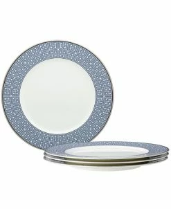 Noritake Infinity Blue Set Of 4 Dinner Plates, 11