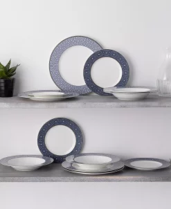 Noritake Infinity Blue Set Of 4 Soup Bowls, 8 1/2 12 Oz. -Noritake Shop 22934408 fpx