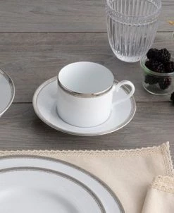 Noritake Whiteridge Platinum Set Of 4 Cups, 8-1/2 Oz. -Noritake Shop 22934492 fpx
