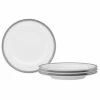 Noritake Whiteridge Platinum Set Of 4 Bread Butter/Appetizer Plates, 6-1/2 -Noritake Shop 22934518 fpx