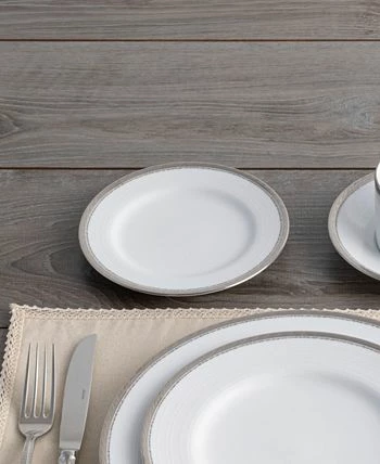 Noritake Whiteridge Platinum Set Of 4 Bread Butter/Appetizer Plates, 6-1/2 5 Noritake Whiteridge Platinum Set Of 4 Bread Butter/Appetizer Plates, 6-1/2 - Image 3