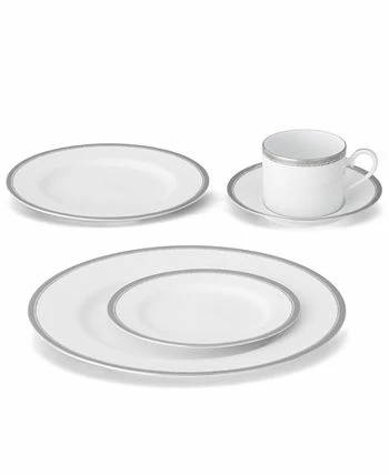 Noritake Whiteridge Platinum Set Of 4 Bread Butter/Appetizer Plates, 6-1/2 7 Noritake Whiteridge Platinum Set Of 4 Bread Butter/Appetizer Plates, 6-1/2 - Image 5
