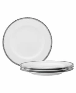 Noritake Whiteridge Platinum Set Of 4 Salad Plates, 8-1/4