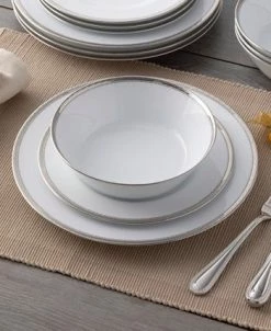 Noritake Whiteridge Platinum Set Of 4 Dinner Plates, 10-1/2 -Noritake Shop 22934563 fpx