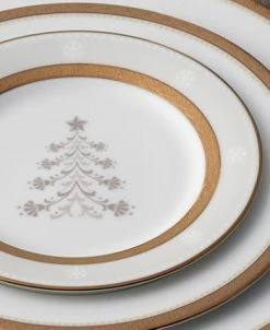 Noritake Charlotta Gold Set Of 4 Holiday Tree Appetizer Plates, 6-1/4 -Noritake Shop 22935838 fpx