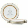 Noritake Charlotta Gold Set Of 4 Holiday Tree Appetizer Plates, 6-1/4 -Noritake Shop 22935840 fpx