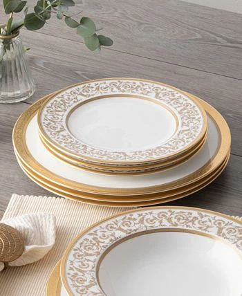 Noritake Summit Gold Set Of 4 Dinner Plates, Service For 4 9 Noritake Summit Gold Set Of 4 Dinner Plates, Service For 4 - Image 7