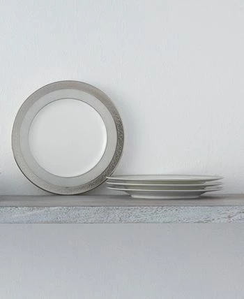 Noritake Summit Platinum Set Of 4 Bread Butter And Appetizer Plates, Service For 4 4 Noritake Summit Platinum Set Of 4 Bread Butter And Appetizer Plates, Service For 4 - Image 2
