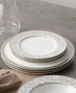 Noritake Summit Platinum Set Of 4 Salad Plates, Service For 4 -Noritake Shop 23138484 fpx