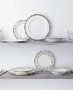 Noritake Summit Platinum Set Of 4 Salad Plates, Service For 4 -Noritake Shop 23138487 fpx