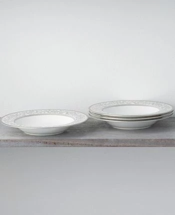 Noritake Summit Platinum Set Of 4 Soup Bowls, Service For 4 4 Noritake Summit Platinum Set Of 4 Soup Bowls, Service For 4 - Image 2