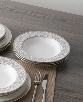 Noritake Summit Platinum Set Of 4 Soup Bowls, Service For 4 10 Noritake Summit Platinum Set Of 4 Soup Bowls, Service For 4 - Image 8