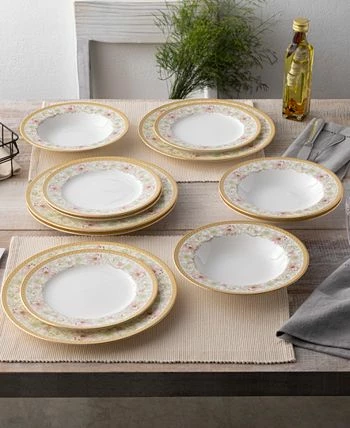 Noritake Blooming Splendor Set Of 4 Dinner Plates, Service For 4 10 Noritake Blooming Splendor Set Of 4 Dinner Plates, Service For 4 - Image 8