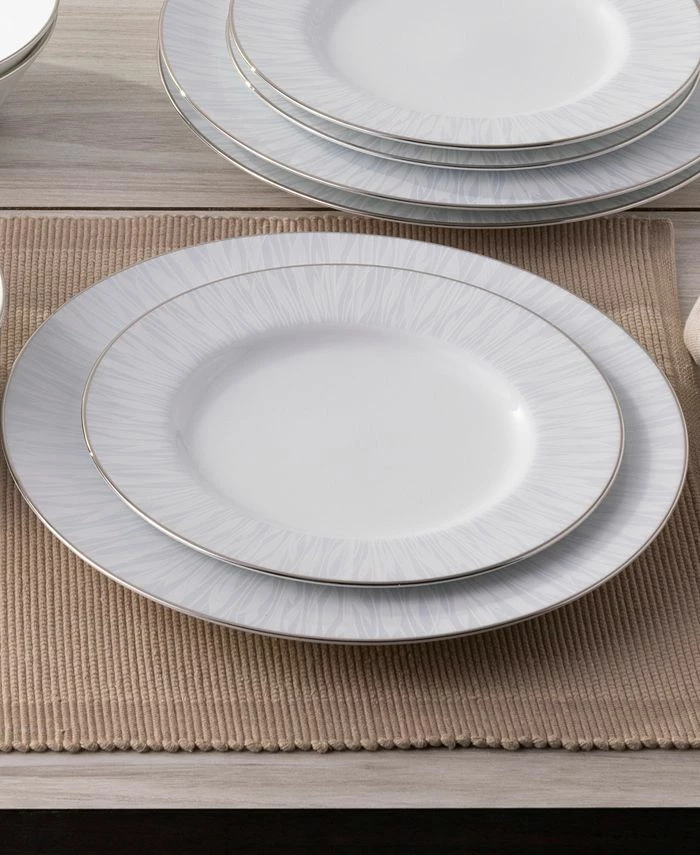 Noritake Glacier Platinum Set Of 4 Dinner Plates, Service For 4 6 Noritake Glacier Platinum Set Of 4 Dinner Plates, Service For 4 - Image 4