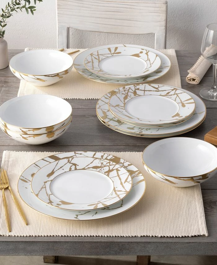 Noritake Raptures Gold 12 Piece Set, Service For 4 6 Noritake Raptures Gold 12 Piece Set, Service For 4 - Image 4