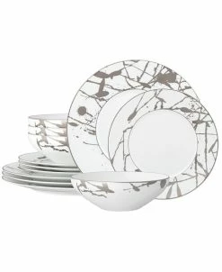 Noritake Raptures Platinum 12 Piece Set, Service For 4