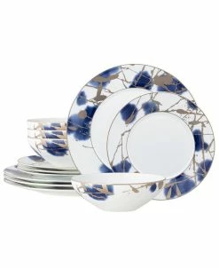 Noritake Jubilant Days Platinum 12 Piece Set, Service For 4
