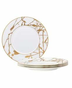 Noritake Raptures Gold Set Of 4 Salad Plates, Service For 4