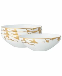 Noritake Raptures Gold Set Of 4 Cereal Bowls, Service For 4