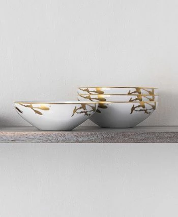 Noritake Raptures Gold Set Of 4 Cereal Bowls, Service For 4 4 Noritake Raptures Gold Set Of 4 Cereal Bowls, Service For 4 - Image 2