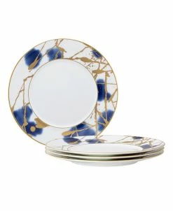 Noritake Jubilant Days Gold Set Of 4 Salad Plate, Service For 4