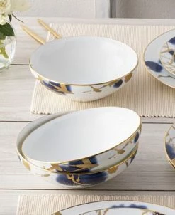 Noritake Jubilant Days Gold Set Of 4 Soup And Cereal Bowl, Service For 4 -Noritake Shop 23524873 fpx