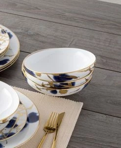 Noritake Jubilant Days Gold Set Of 4 Soup And Cereal Bowl, Service For 4 -Noritake Shop 23524875 fpx