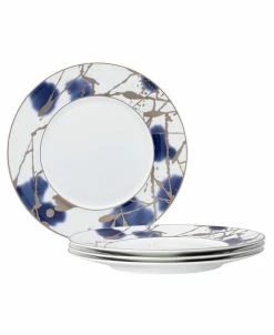 Noritake Jubilant Days Platinum Set Of 4 Salad Plate, Service For 4
